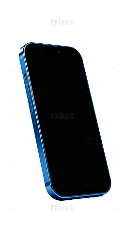 蓝色智能手机设计素材