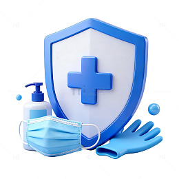 医疗防护用品图标设计