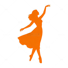 舞女剪影艺术图