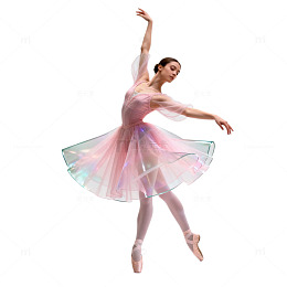 芭蕾舞者轻盈舞姿片