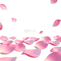 花瓣飘落浪漫梦幻背景素材