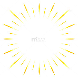 阳光放射效果图形设计元素