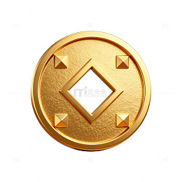 金色硬币图标设计元素