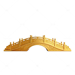 金色拱桥装饰工艺品