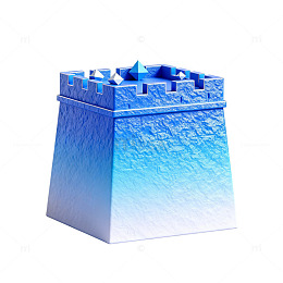 蓝色礼品袋装饰图片