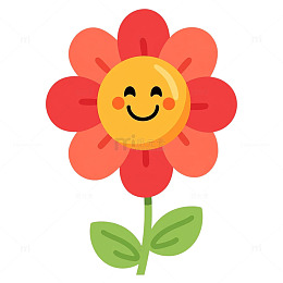 笑颜绽放的花朵奇幻梦境