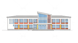 现代建筑插画设计素材