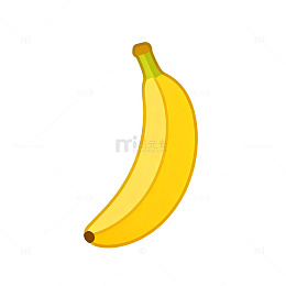 卡通香蕉水果插画