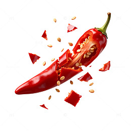 动态红辣椒碎片矢量图素材