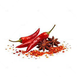 红辣椒八角调料美食素材