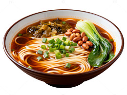 红油面条美食图片