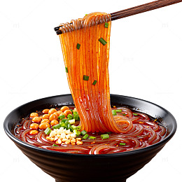 红油酸辣粉美食片