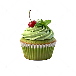 清新抹茶蛋糕甜点美食