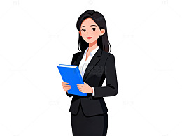 职场女性形象设计矢量素材