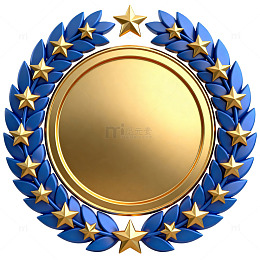 金色徽章荣誉标志设计元素