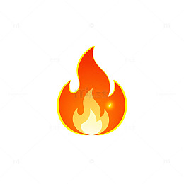 火焰图案卡通风格火焰矢量素材