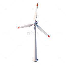 现代风力发电机模型