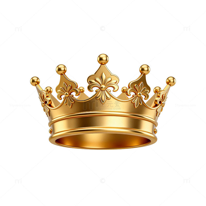 金色皇冠奢华装饰插画元素