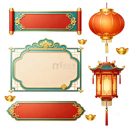 中国风古典装饰元素设计素材