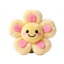 可爱卡通花朵毛绒玩具