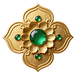 华丽金属花纹珠宝装饰设计元素