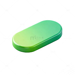 绿色简约盒子3D模型图