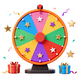 彩轮礼盒庆祝装饰图