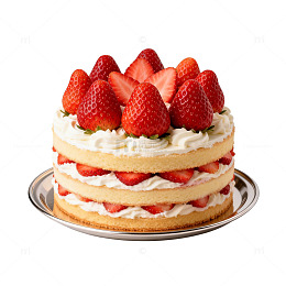 草莓蛋糕美食甜品图片