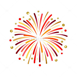 绚丽烟花节日庆典图案