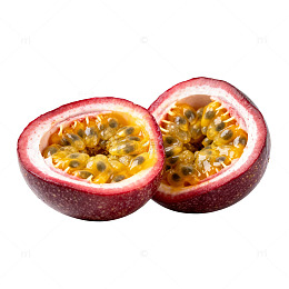 切开的西番莲果实