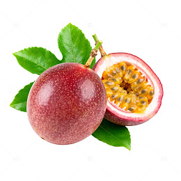 新鲜百香果插画风格图片