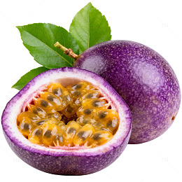 紫皮百香果特写片