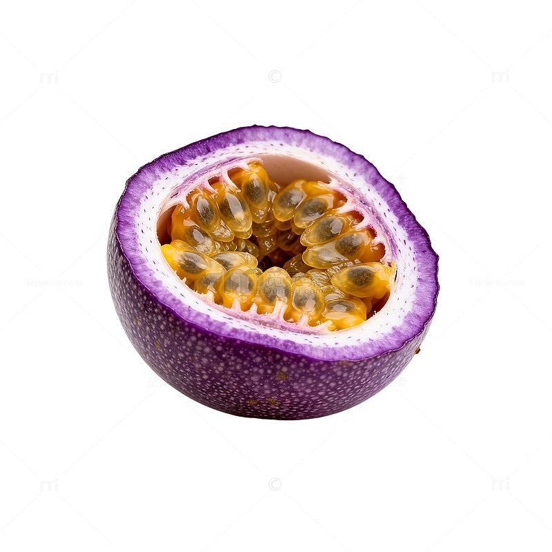 紫皮百香果特写片