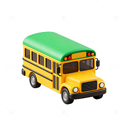 卡通校车模型玩具