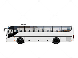 简约风长途客车模型渲染图