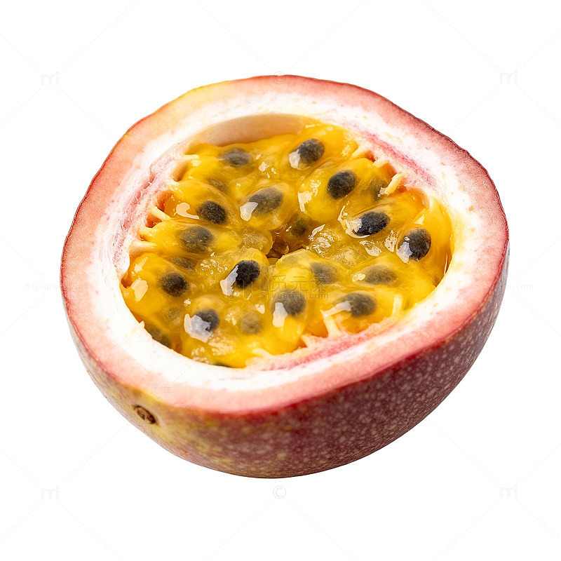 热带水果西番莲切面展示