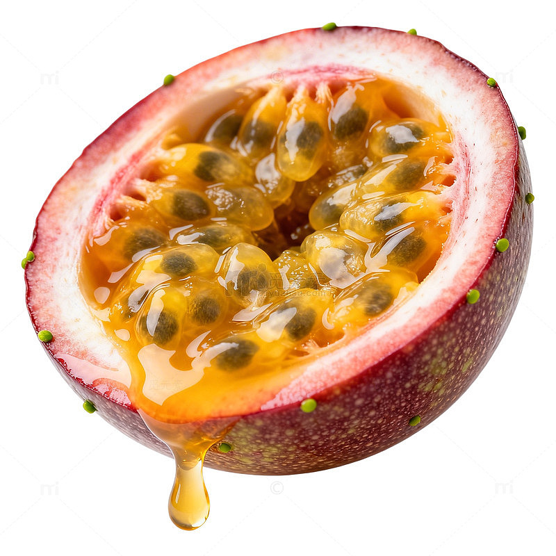 热带水果西番莲特写