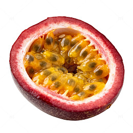 热带水果西番莲切面特写