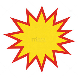 爆炸效果图标设计元素