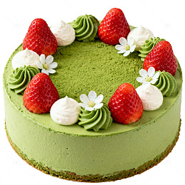 抹茶草莓蛋糕甜点美食