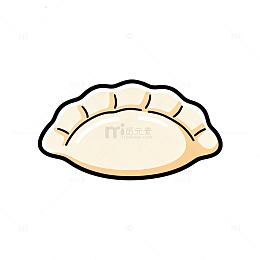 卡通饺子插图设计素材