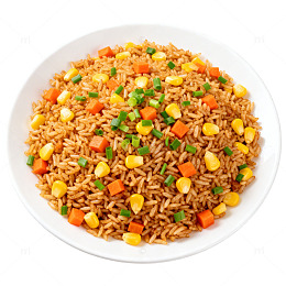 五彩炒饭美食片