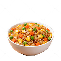 五彩炒饭美食片