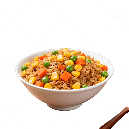 五彩炒饭美食片