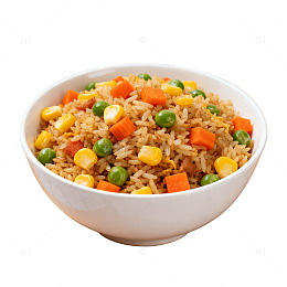 五彩炒饭美食片