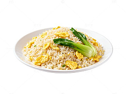 白盘蛋炒饭美食