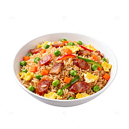 美食炒饭色彩丰富营养均衡