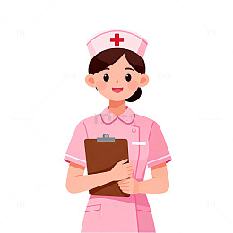卡通护士插画设计素材