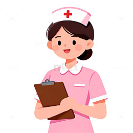 卡通护士工作形象设计素材