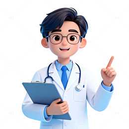 卡通医生讲解医疗知识